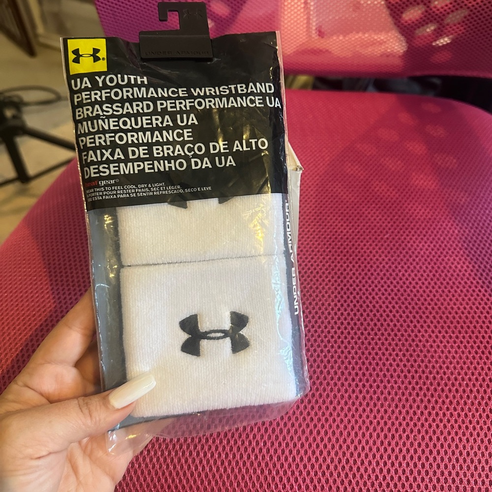 Under Armour white Wristband